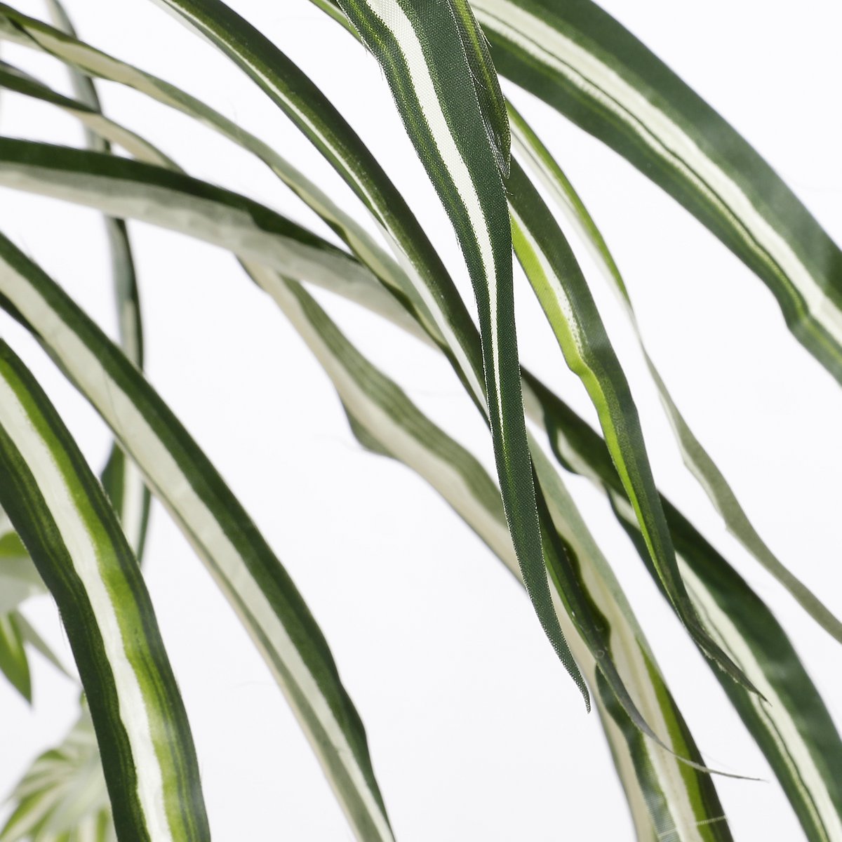 Plante de Chlorophytum Artificielle en Pot de Fleur Stan - H45 x Ø45 cm - Vert