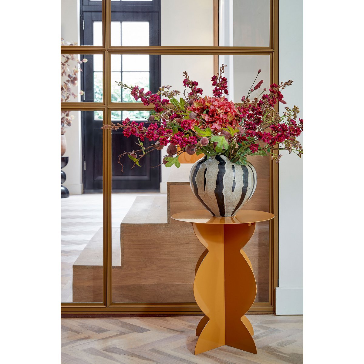 Table d'appoint rafi - H50 X Ø40 cm - Fer - Brown