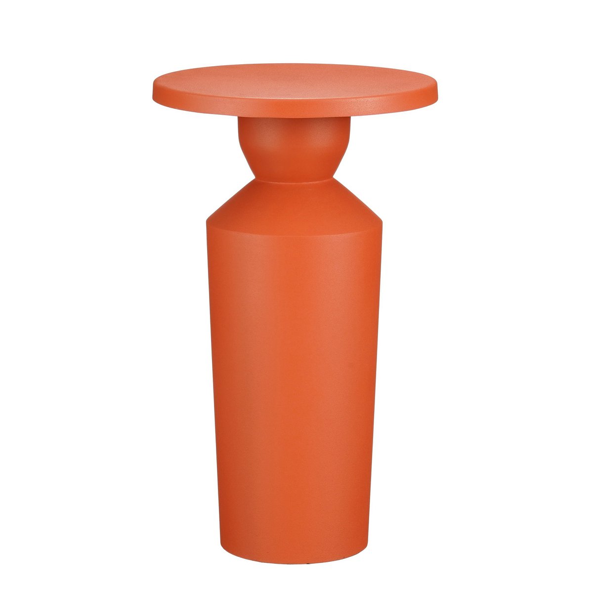 Table d'appoint Feroza - H51 x Ø30 cm - Métal - Orange
