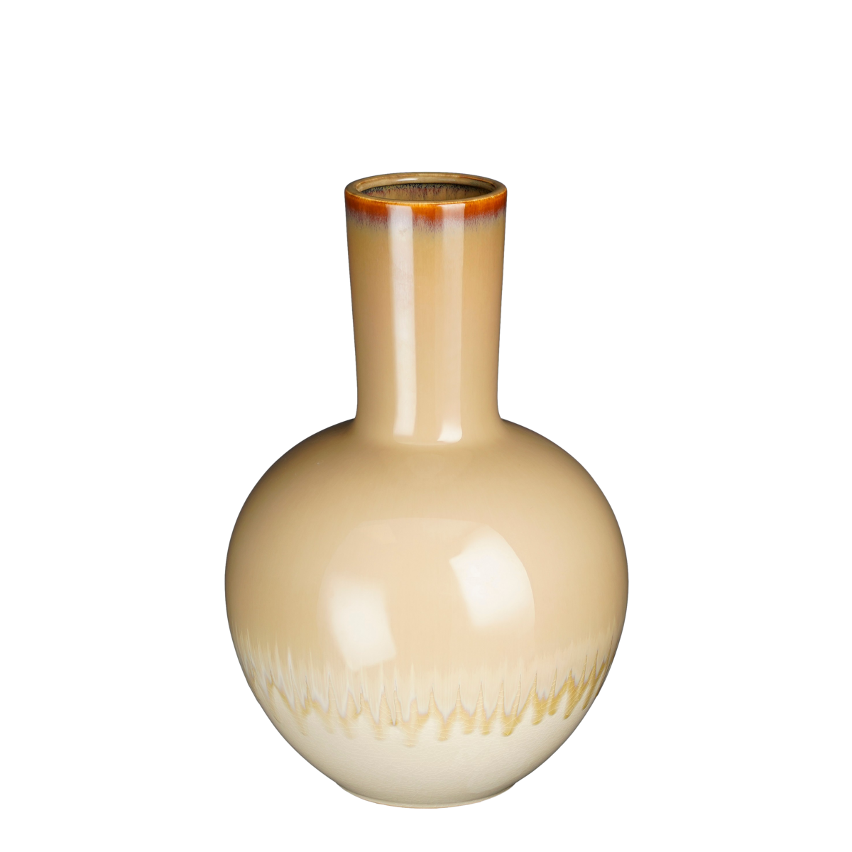 Vase Holm - H42 x Ø28 cm - Céramique - Crème