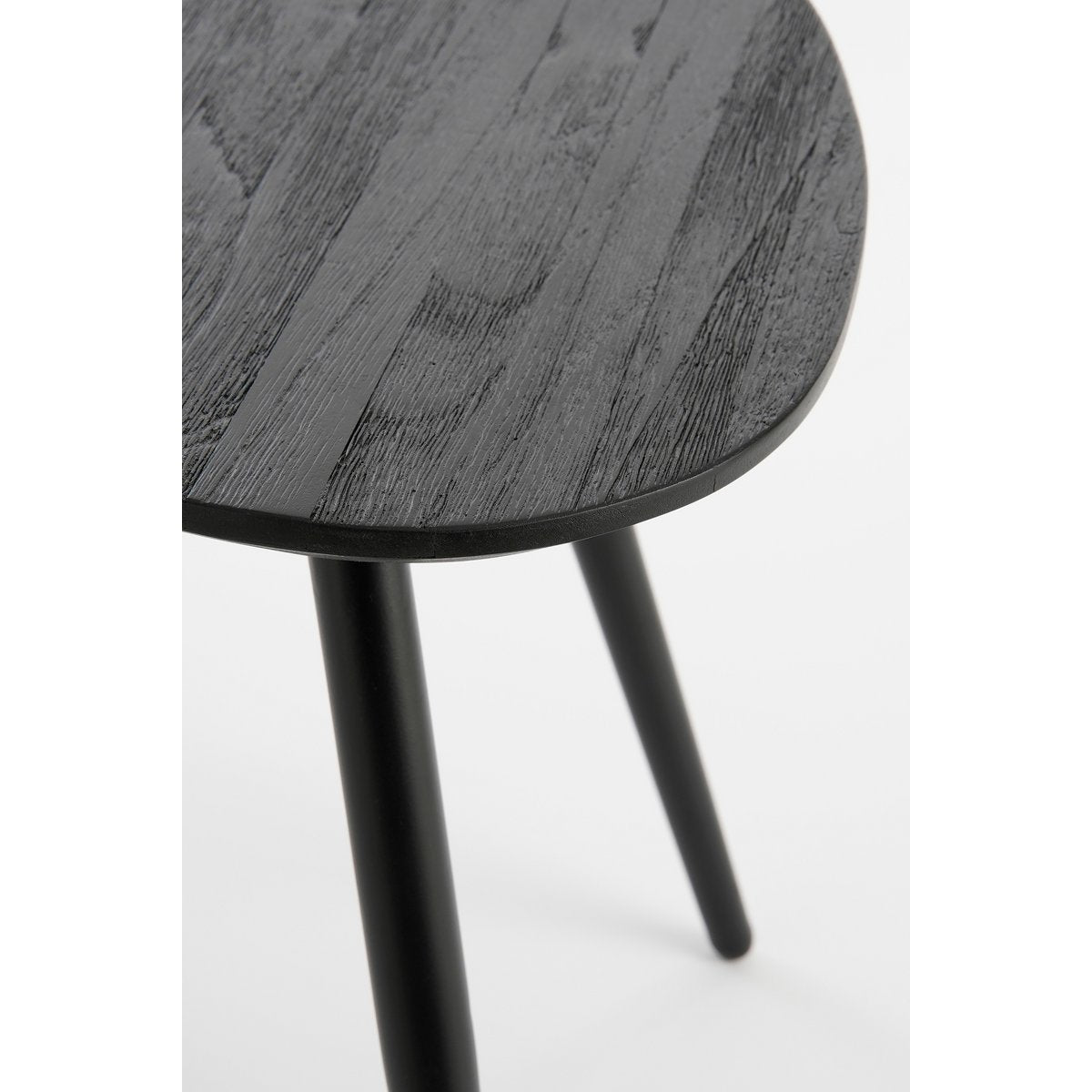 Table d'Appoint Jailey - Lot de 2 - L84 x L39 x H39 cm - Bois Recyclé - Noir