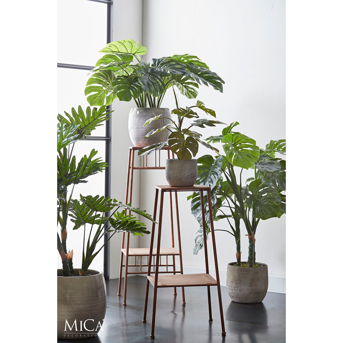 Plante Artificielle Monstera - H140 x Ø80 cm - Vert