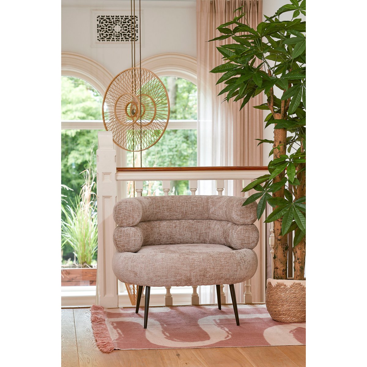 Panier à Plantes Jorck - Lot de 3 - H24 x Ø26 cm - Jonc de Mer - Beige, Marron