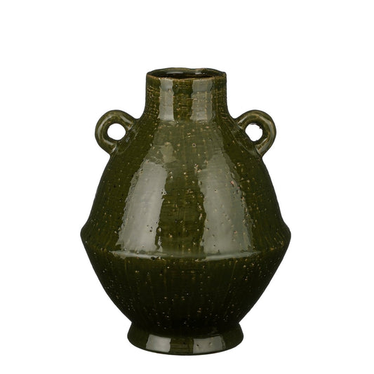 Vase Elena - H34 x Ø26 cm - Céramique - Vert