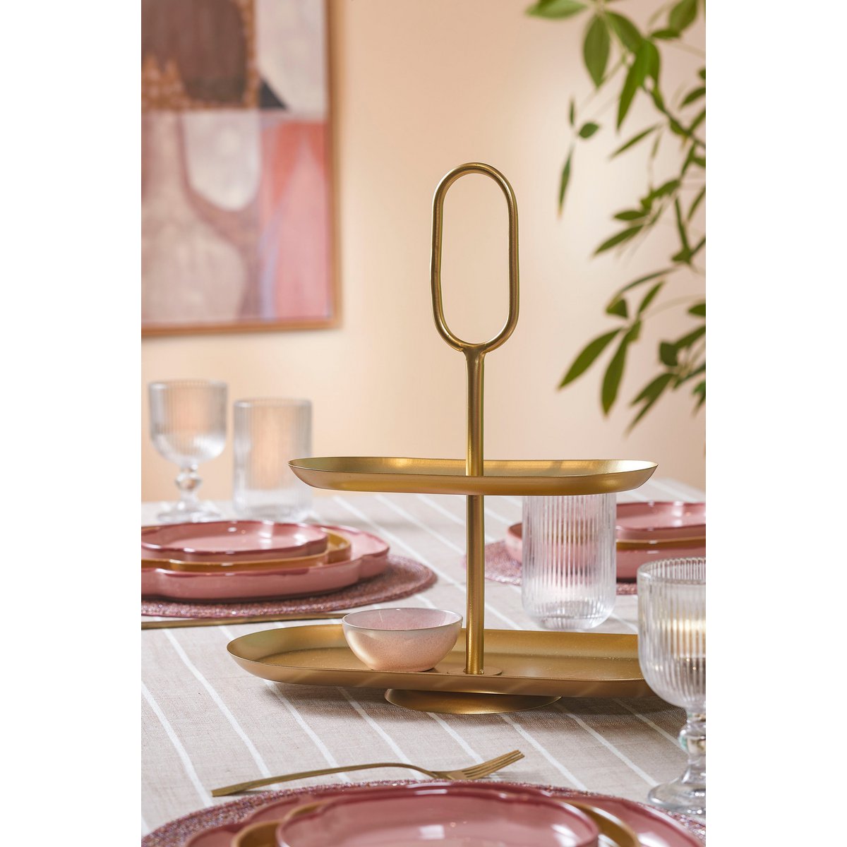 Présentoir Rama - Métal - Or