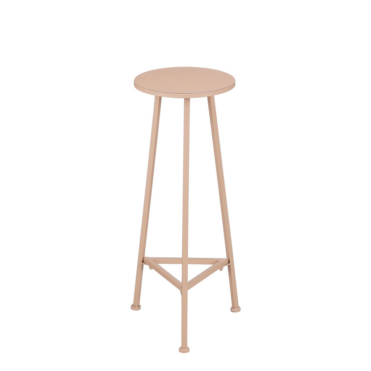 Table de la plante adine - H80 x Ø30 cm - Métal - rose clair