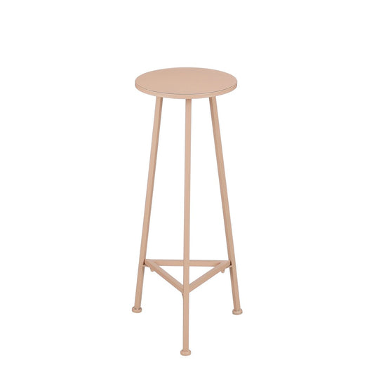 Table de la plante adine - H80 x Ø30 cm - Métal - rose clair