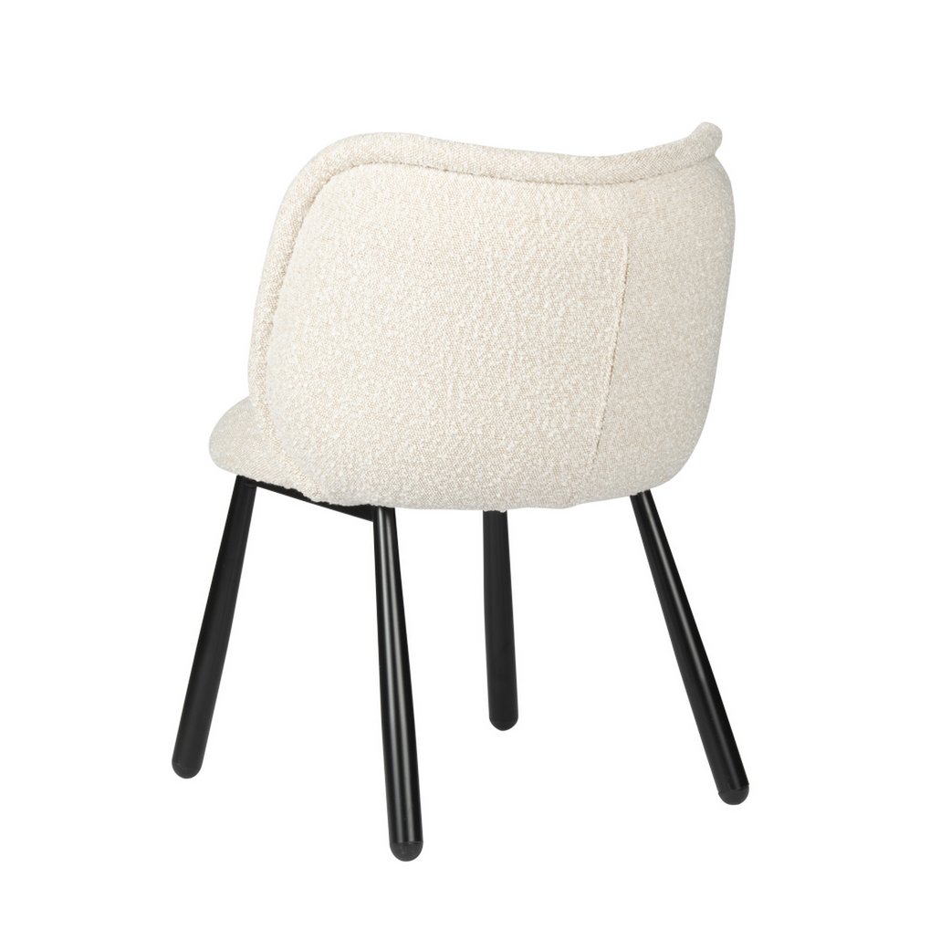 Chaise Panda Blanc Perle (Ensemble de 2)