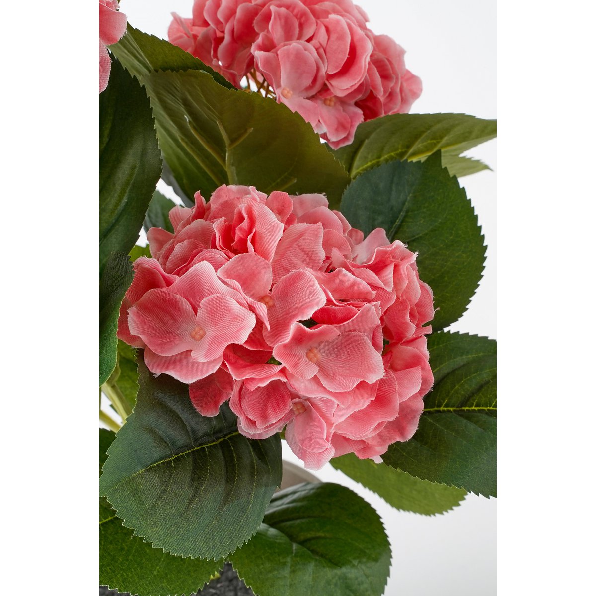 Hortensia Artificiel en Pot de Fleur Stan - H40 x Ø35 cm - Rose