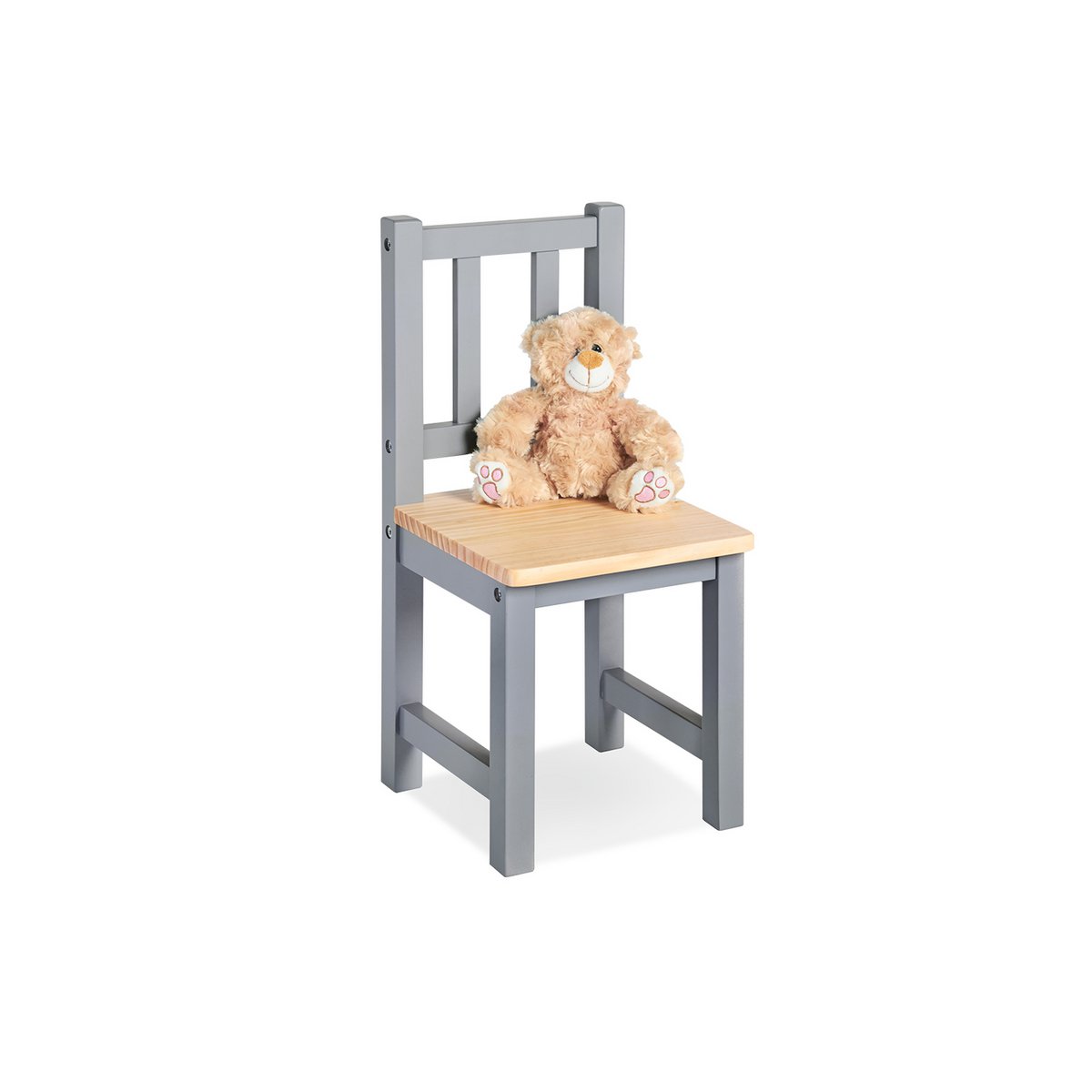 Chaise enfant 'Fenna', gris/naturel