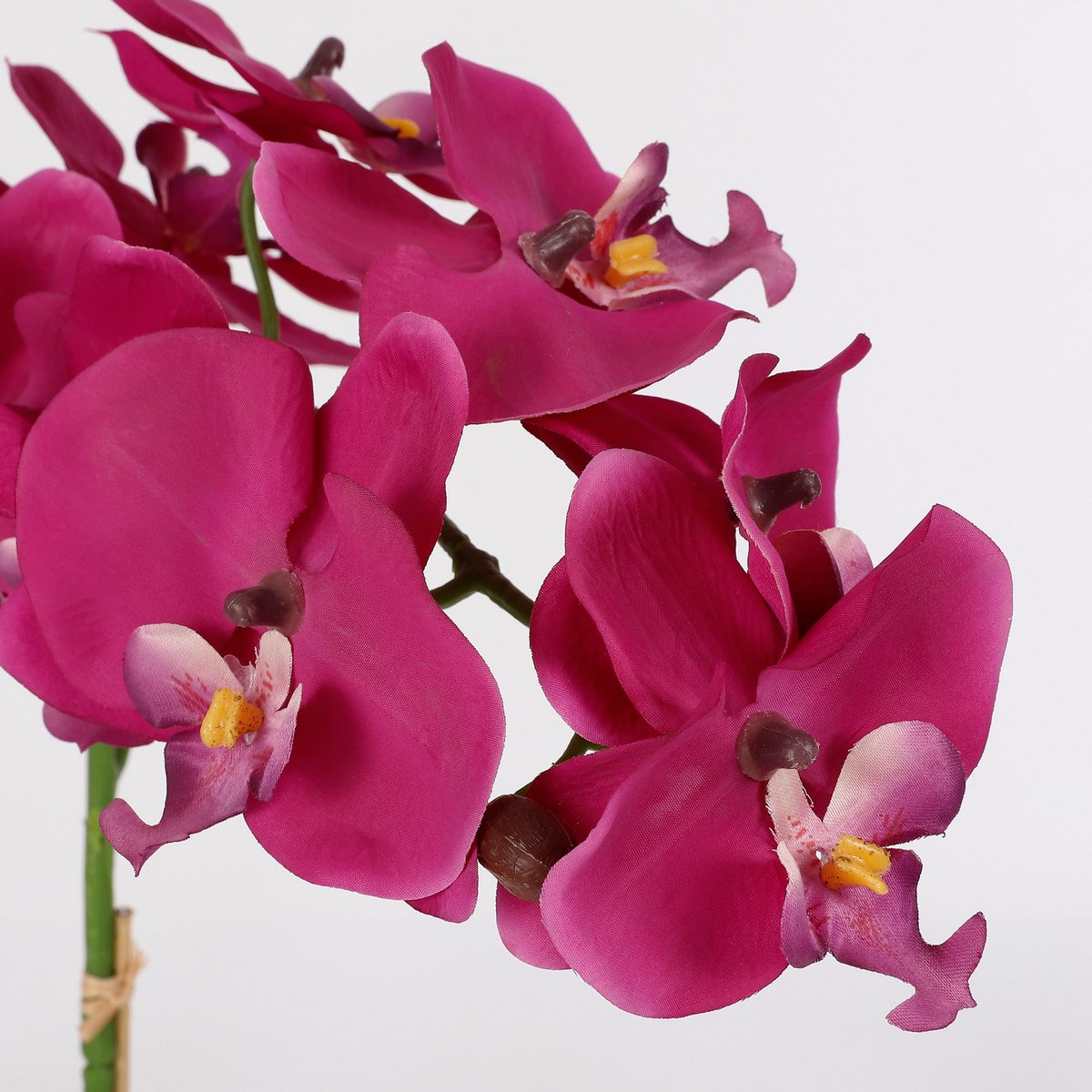 Plante Phalaenopsis Artificielle en Pot de Fleur Tusca - H60 x Ø16 cm - Violet