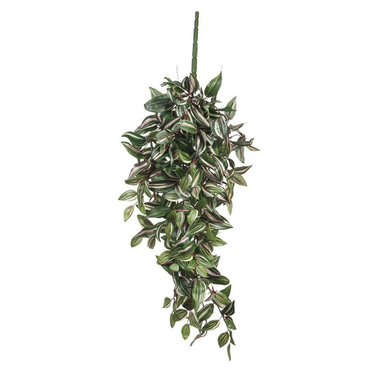 Plante Artificielle Suspendue Tradescantia - L15 x L30 x H80 cm - Vert