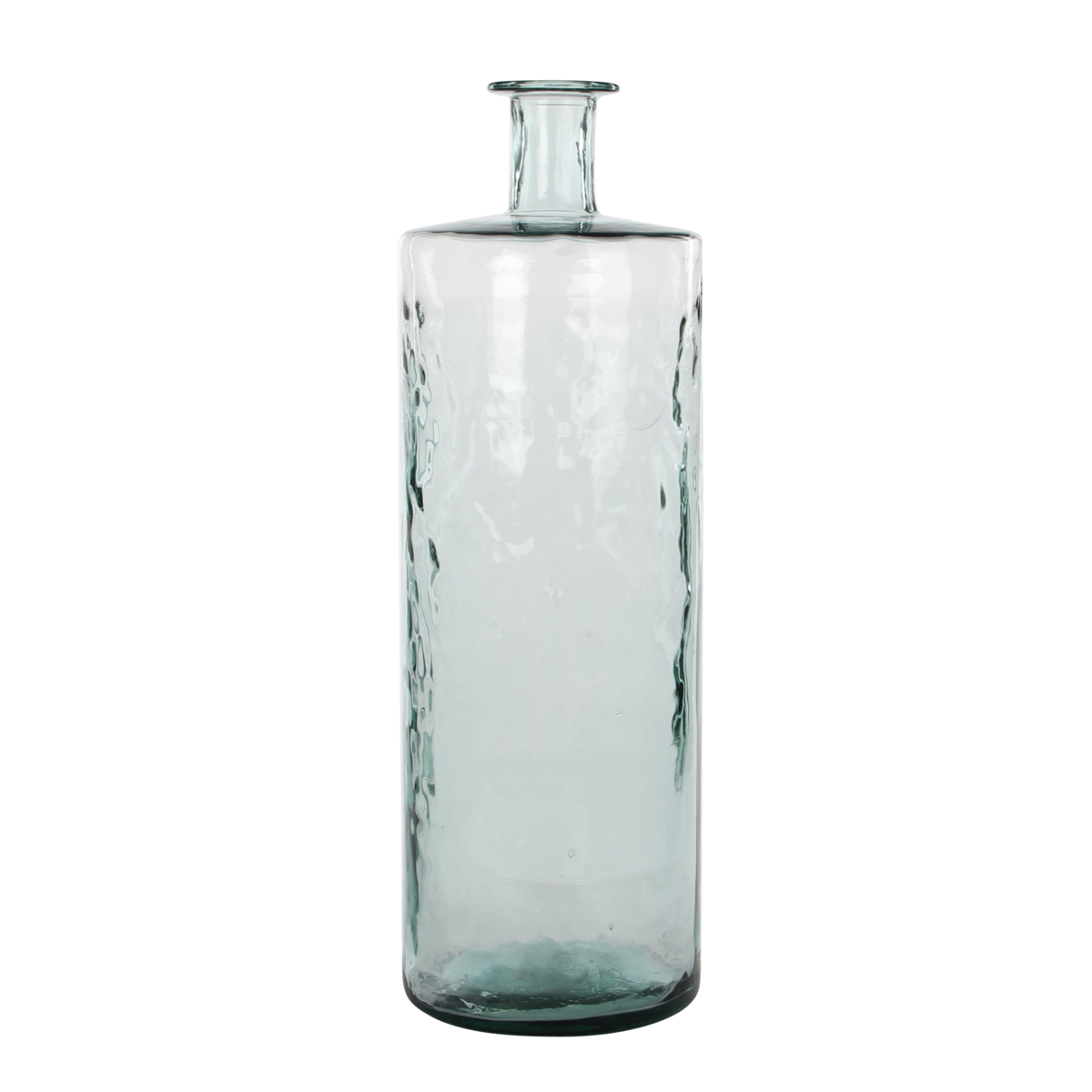 Vase Bouteille Guan - H75 x Ø25 cm - Verre recyclé - Transparent