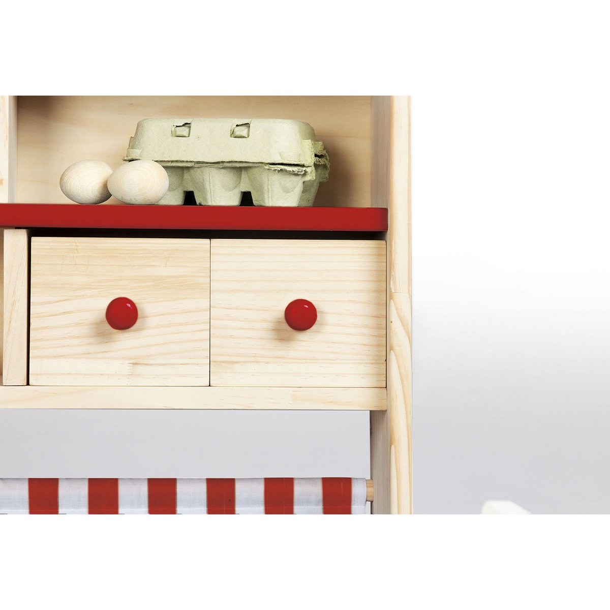 Stand de marché 'Lucy', rouge