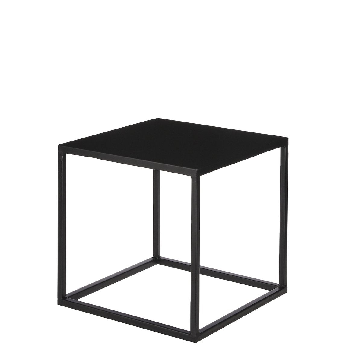 Table d'appoint Goa - Lot de 2 - L35 x l35 x H33 cm - Métal - Noir