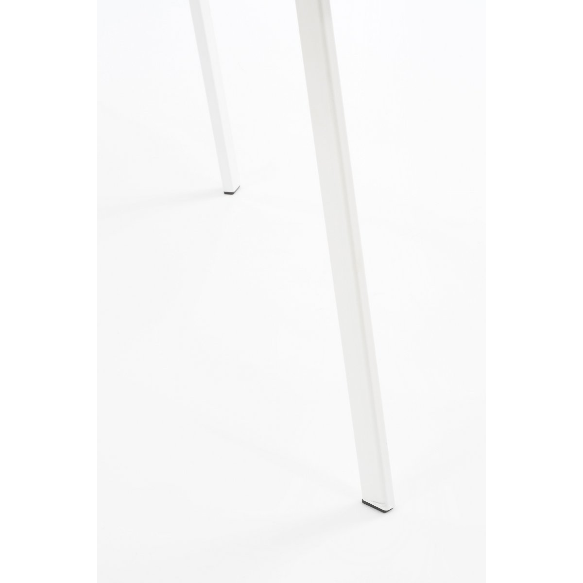 Table d'appoint Seatle à l'extérieur - H58 x Ø38 cm - métal - blanc