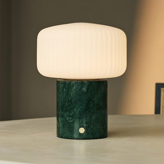 Renoir Green / Verde Alpi – Lampe de table en Marbre