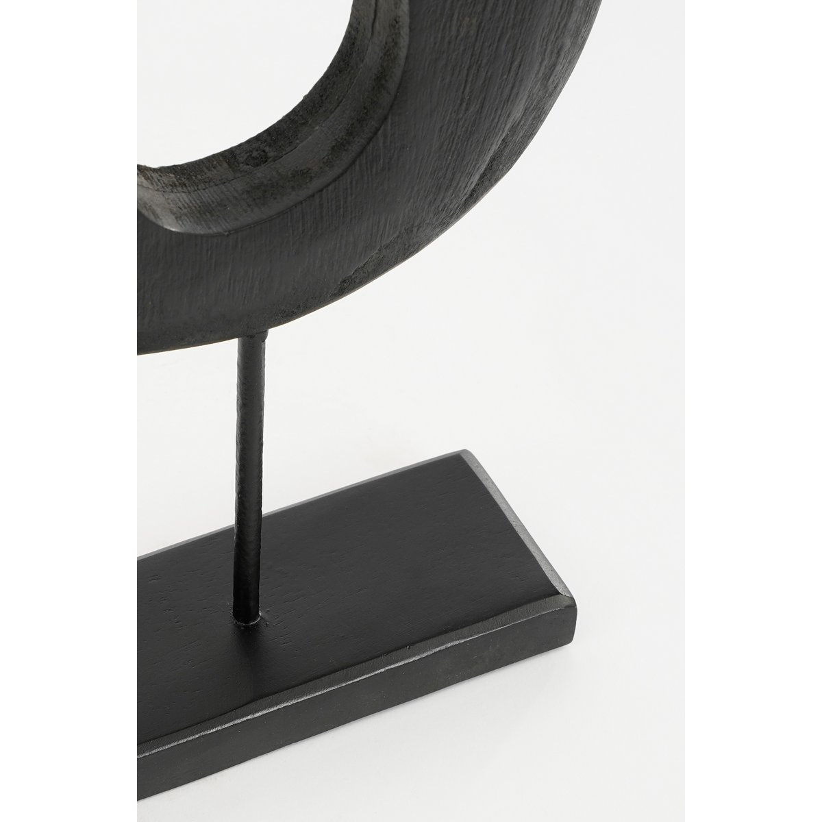Ornement Pastina sur Pied - L7 x l17 x H38 cm - FSC 100% Bois de Manguier - Noir