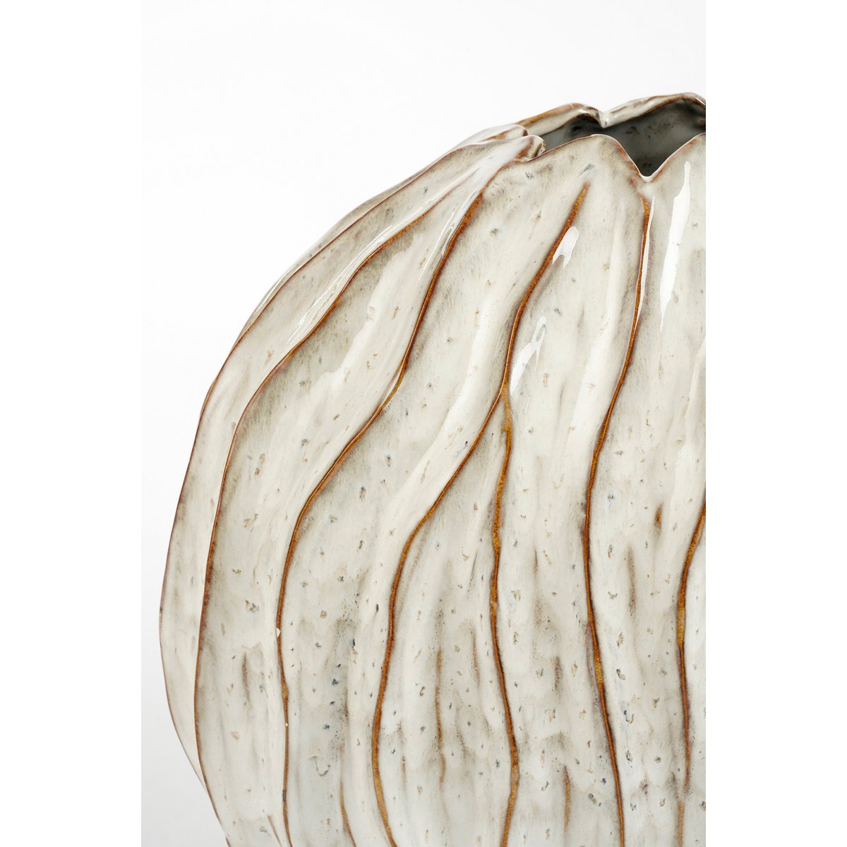 Jovi Vase - L43 x B23 x H41 cm - Céramique - blanc