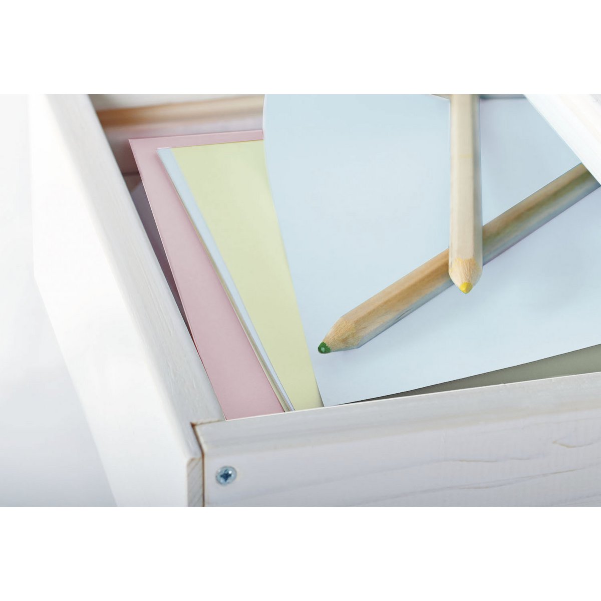 Bureau pour enfants 'Lena', émaillé blanc