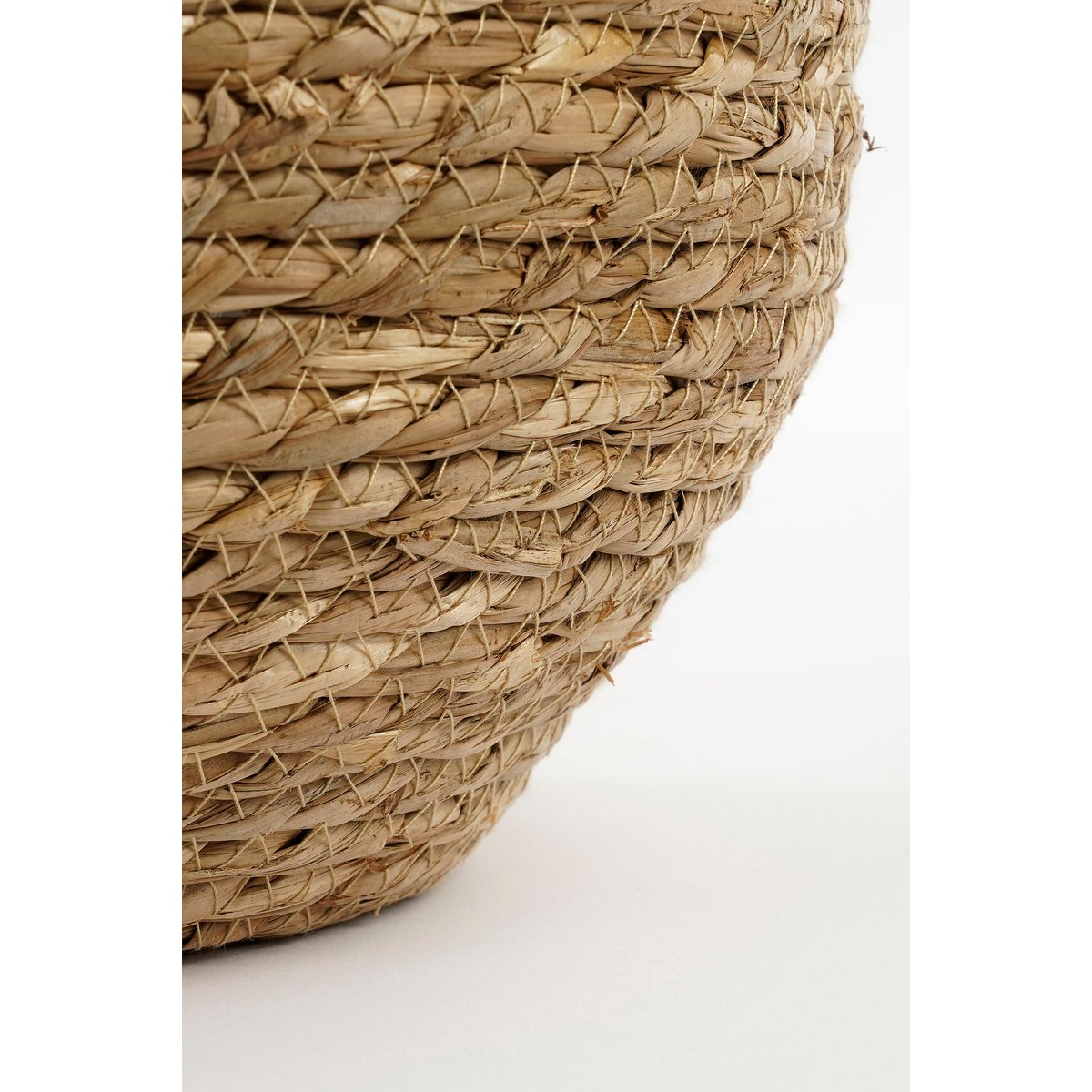 Panier à Plantes Jorck - Lot de 3 - H24 x Ø26 cm - Jonc de Mer - Vert, Marron