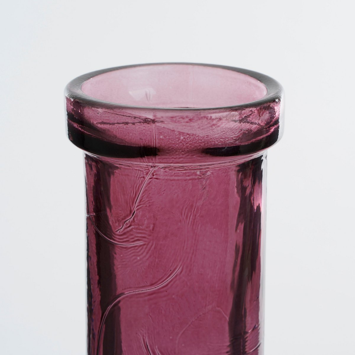 Vase de bouteille Rioja - H75 X Ø18 cm - Verre recyclée - Bordeaux