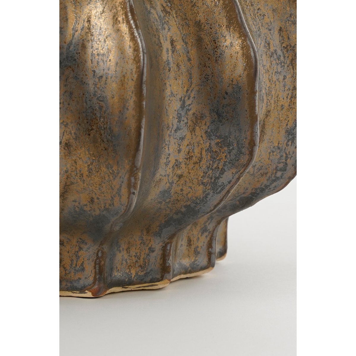 Vase Altea - H35 x Ø33 cm - Céramique - Bronze
