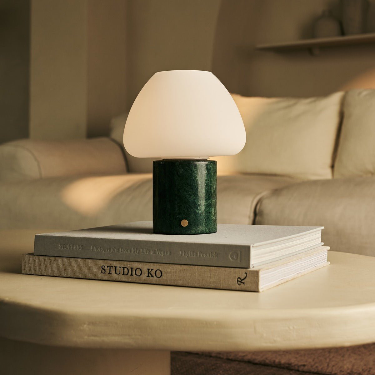 Ostade Green / Verde Alpi – Lampe de table en Marbre