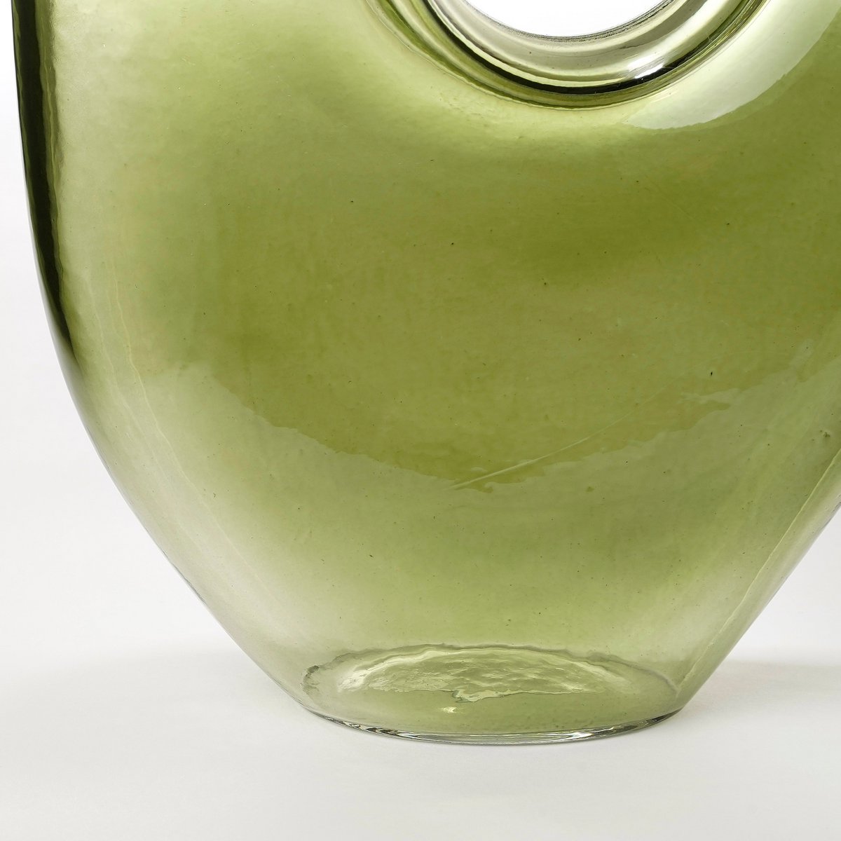 Vase Jay - L18 x L8 x H23 cm - Verre - Vert clair