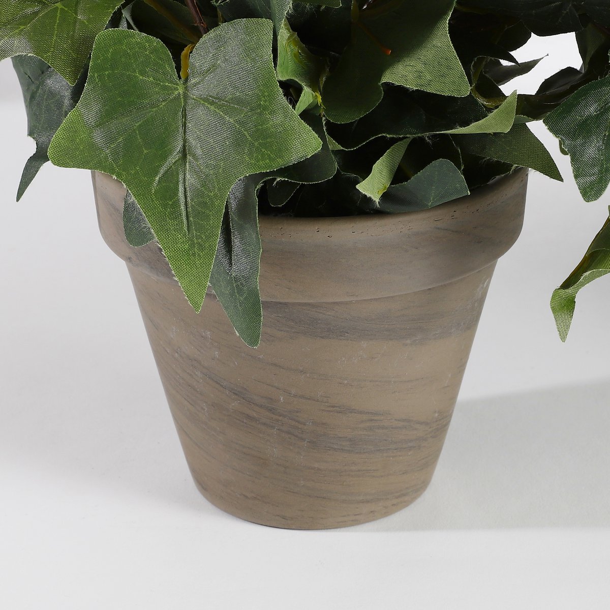 Hedera Plante Artificielle en Pot de Fleur Stan - H45 x Ø25 cm - Vert