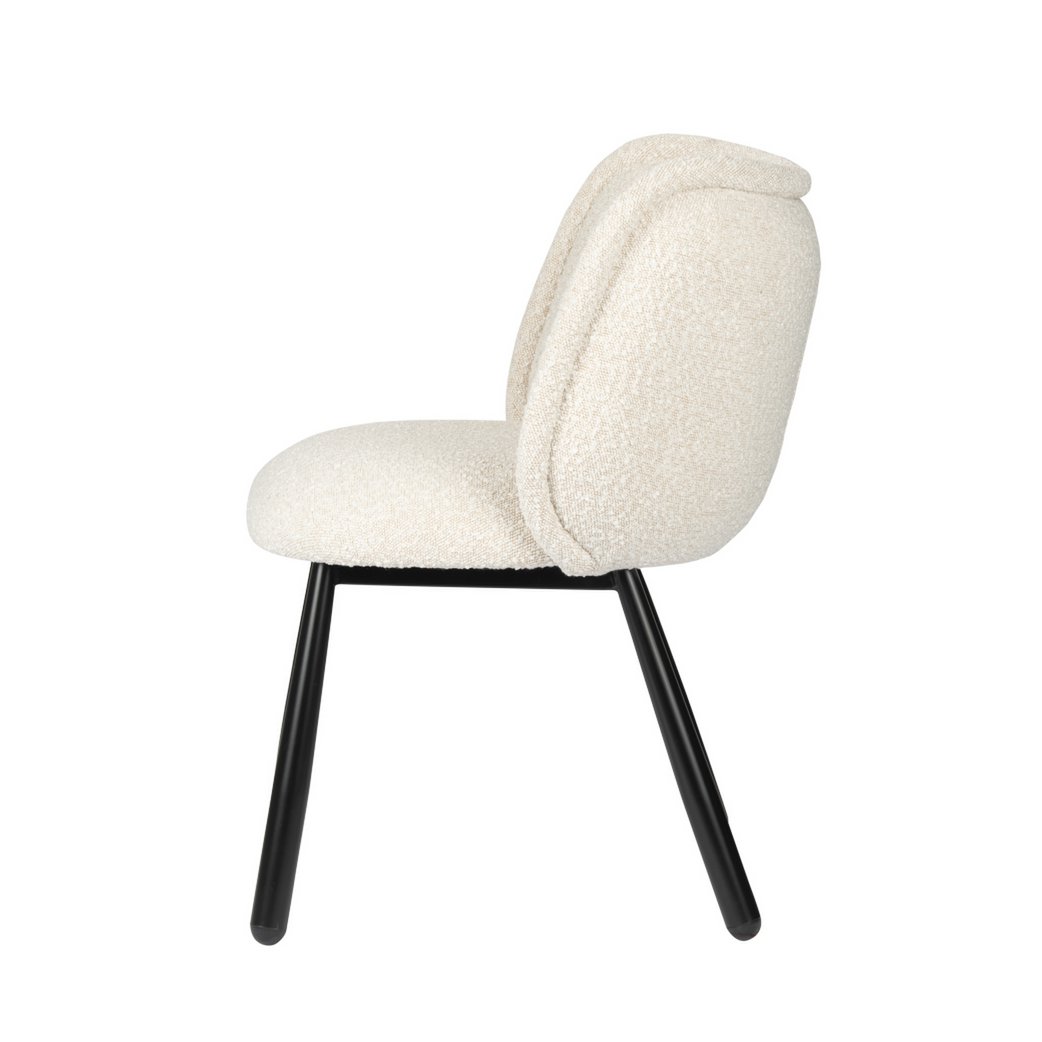 Chaise Panda Blanc Perle (Ensemble de 2)