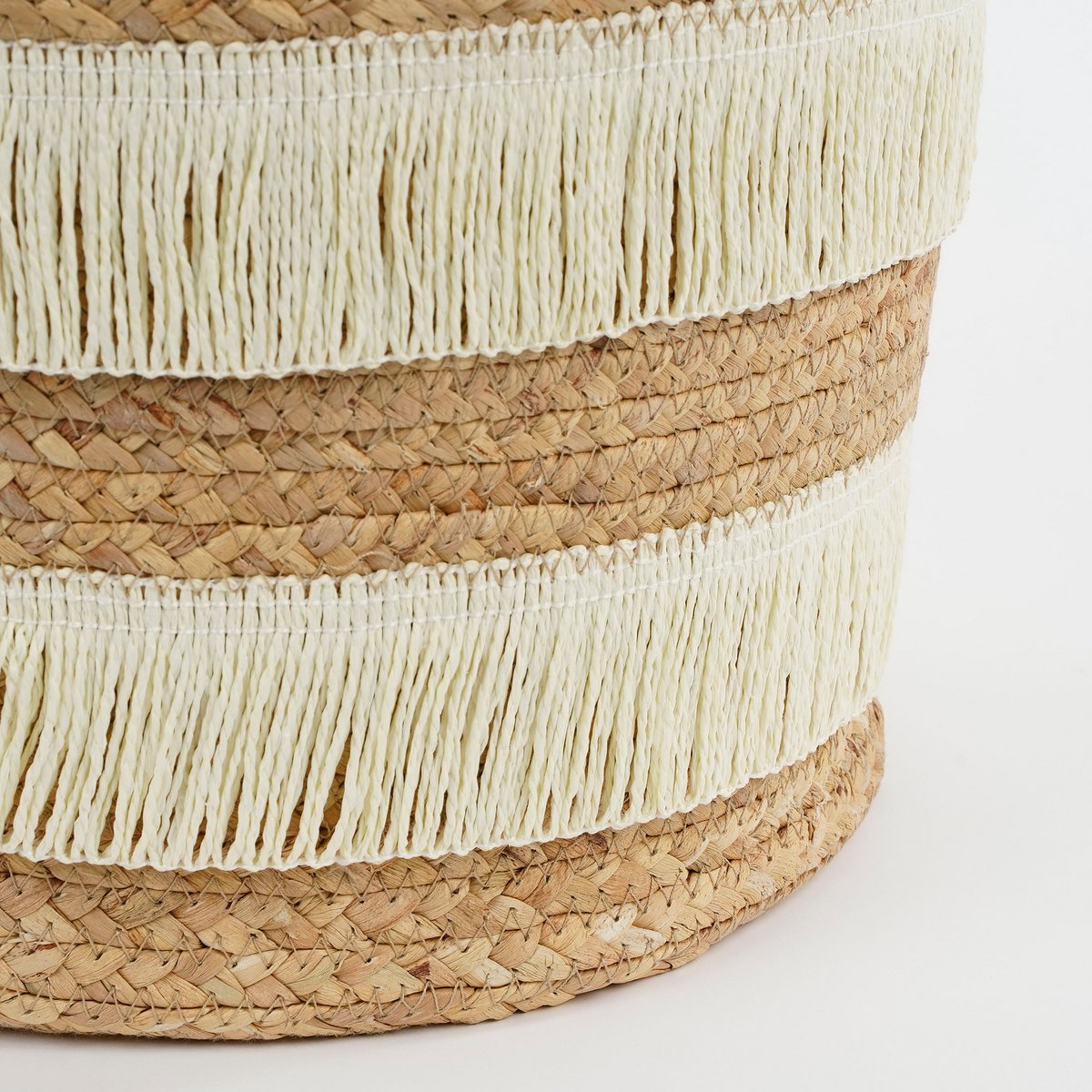 Panier de rangement - Ensemble de 2 - H30 x Ø32 cm - Waterhyacint - Brown
