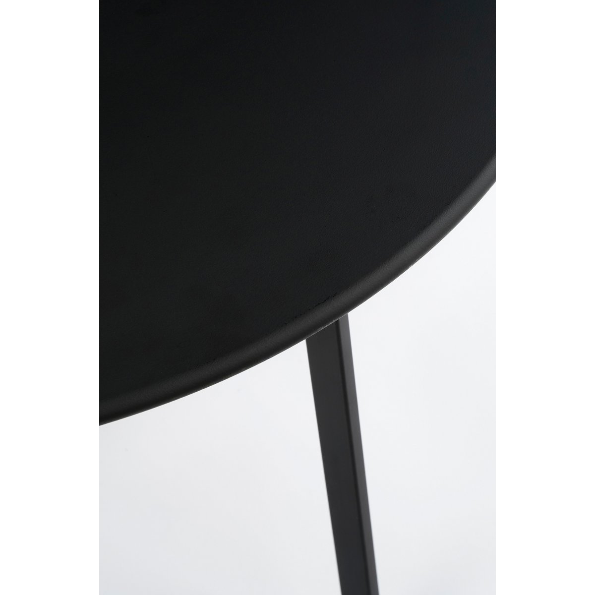 Table d'Appoint d'Extérieur Seattle - H50 x Ø50 cm - Métal - Noir