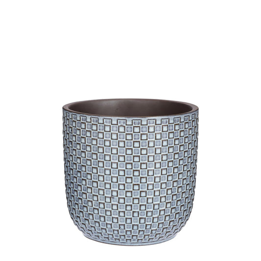 Pot de Fleurs Daan / H18 x Ø19 cm - Bleu