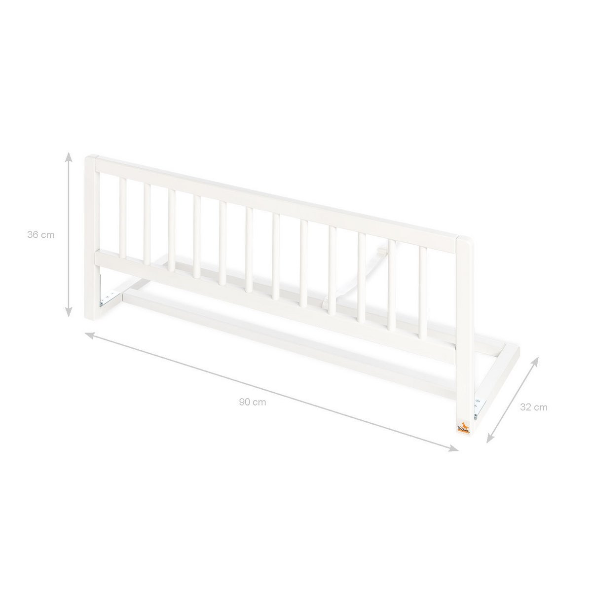 Barrière de lit 'Classic', laqué blanc