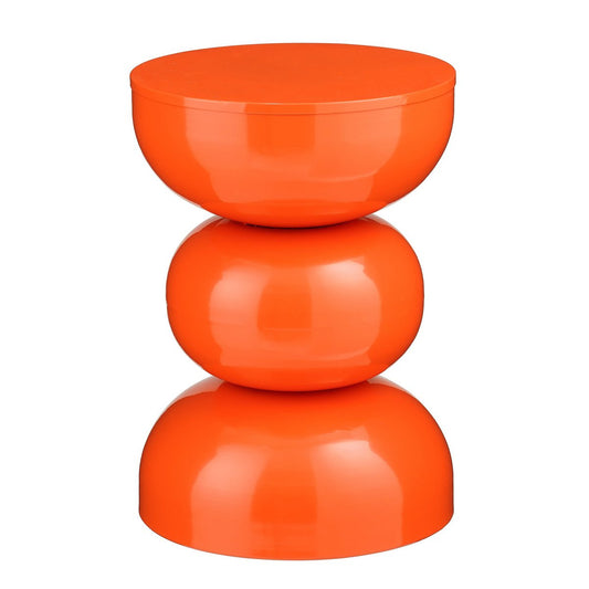 Table d'appoint Luna - H46 X Ø32 cm - Fer - Orange
