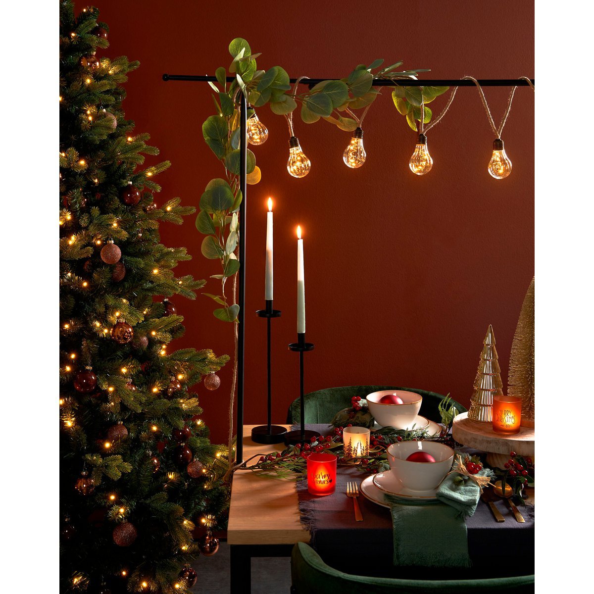 Pince de table - H110 x L223-250 cm - Métal - Noir