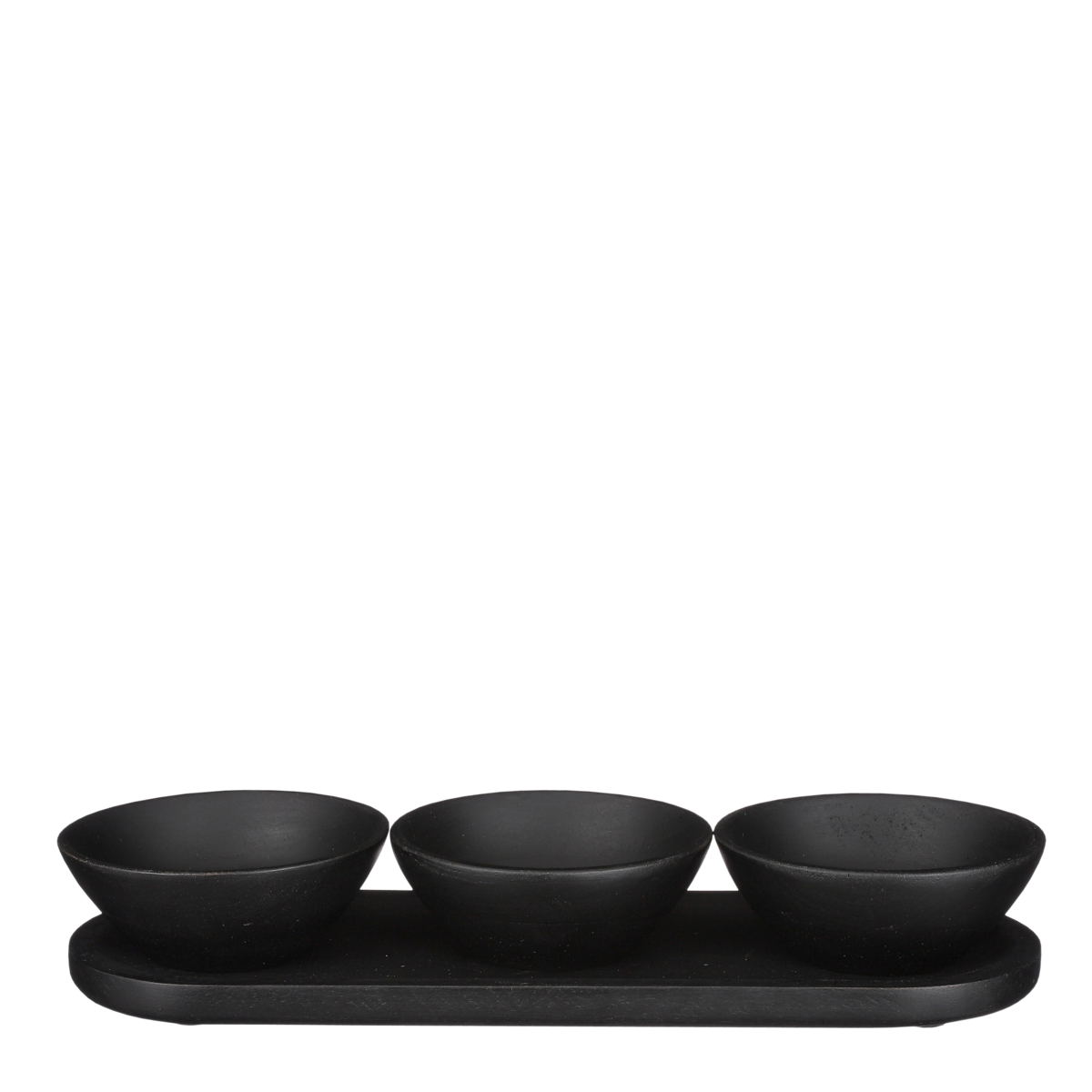 Plateau Tomar - 100% Bois de Manguier FSC - Noir