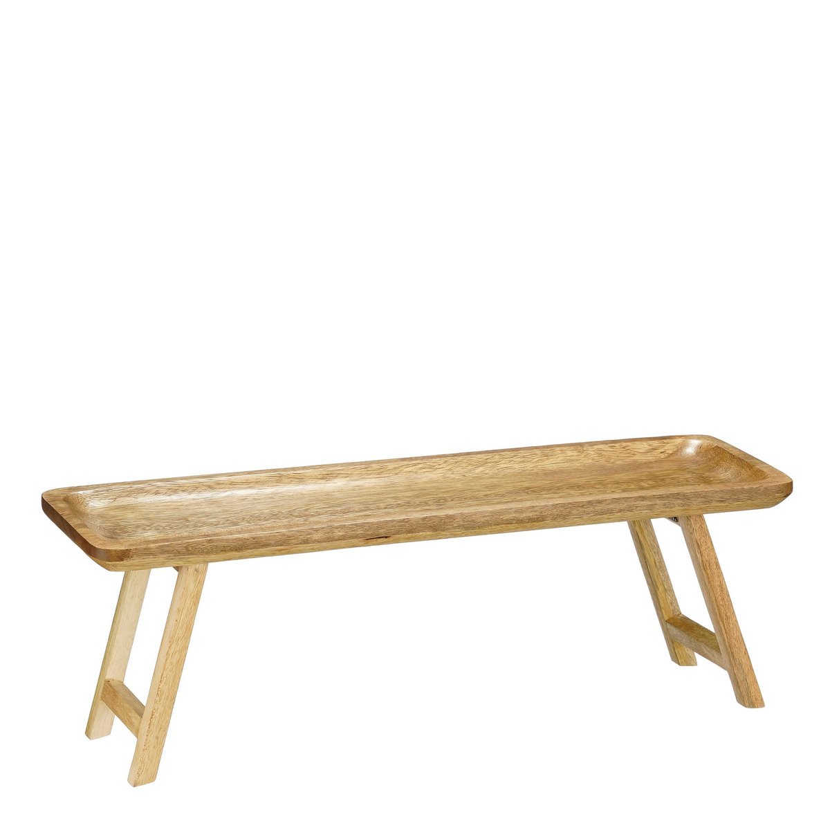 Duko Tray - L50 X B15 X H17 CM - Mangohout - Brown foncé