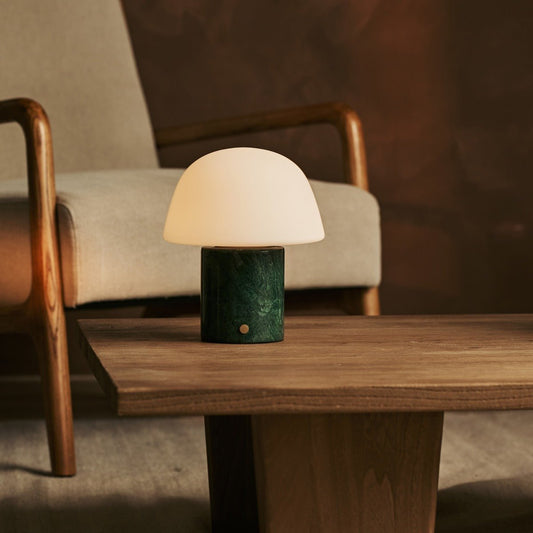 Maes Green / Verde Alpi – Lampe de table en Marbre
