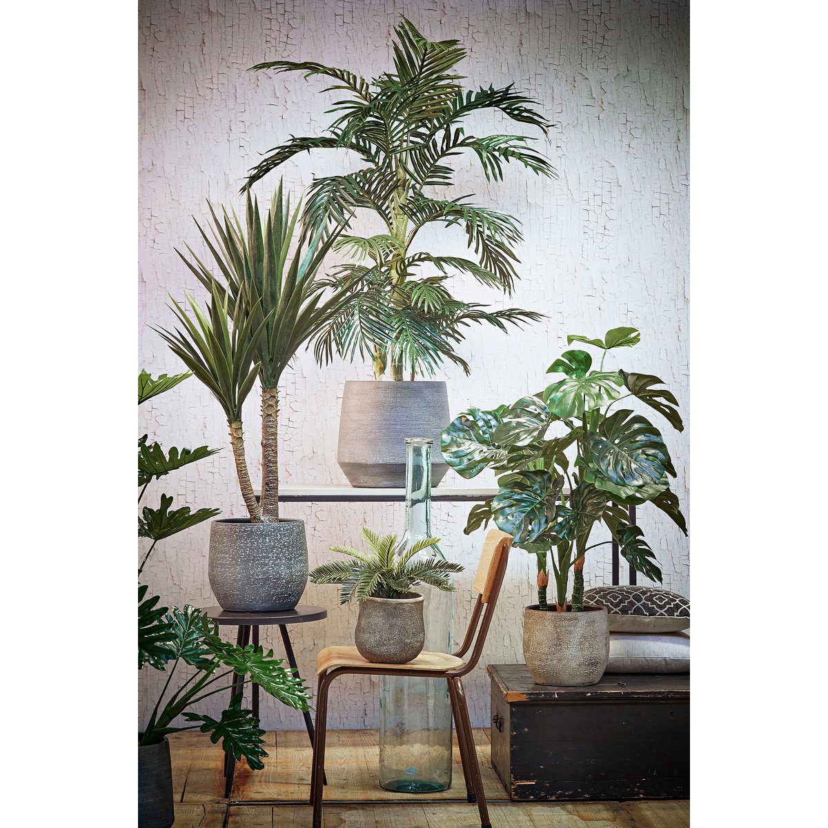 Palmier Areca Plante artificielle - H150 x Ø100 cm - vert