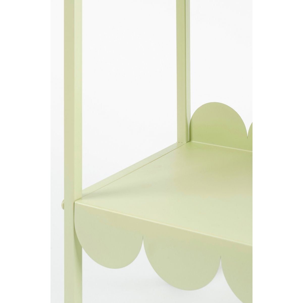 Table de la plante Steffano sur roues - L79 x B28 x H67 cm - Métal - vert clair