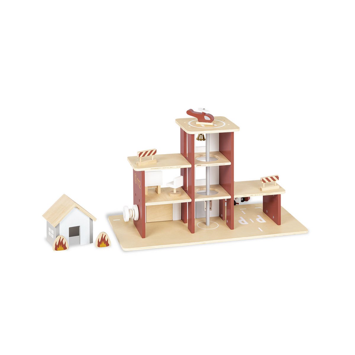 Caserne de pompiers 'Ben' avec accessoires