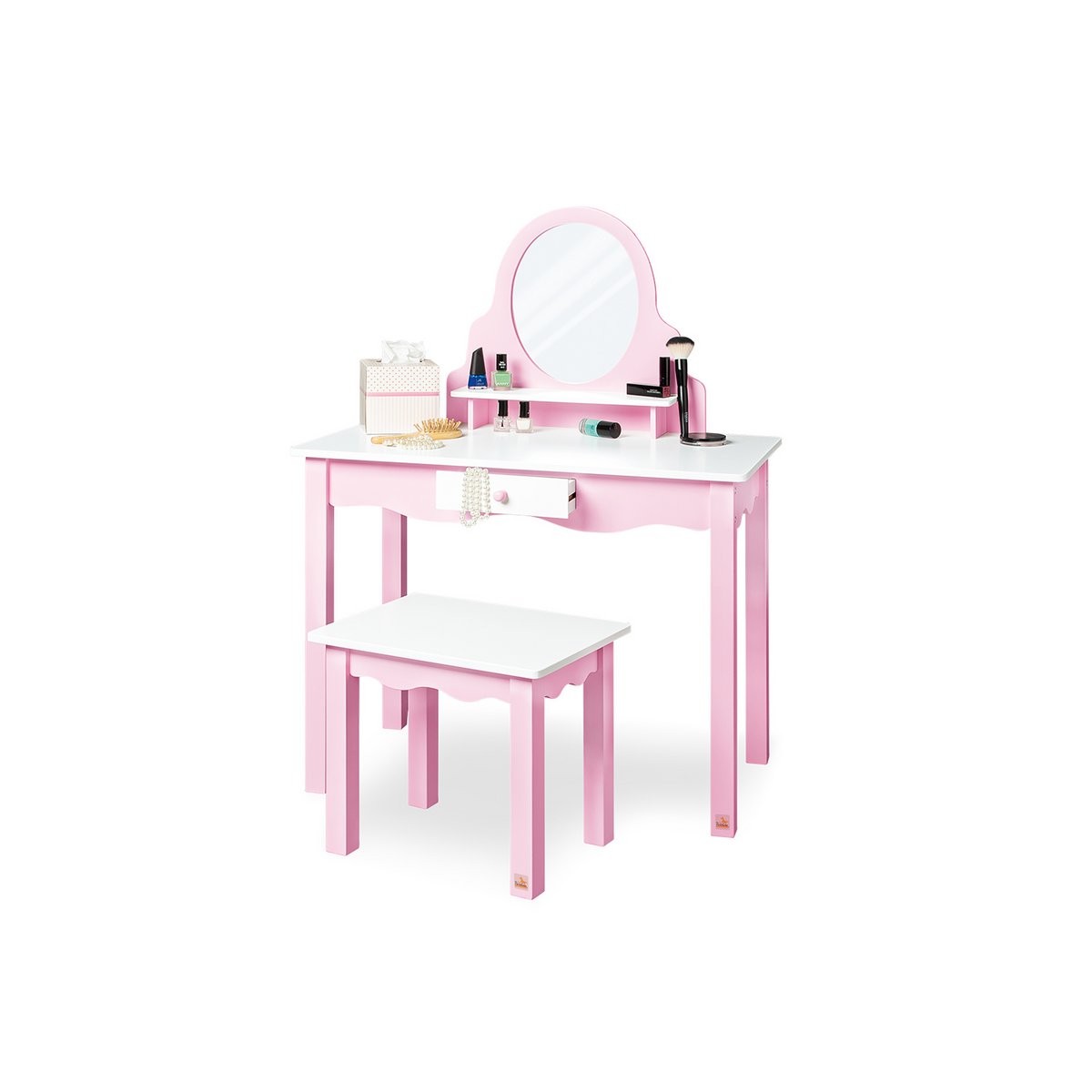 Coiffeuse pour enfants 'Jasmin', incl. tabouret