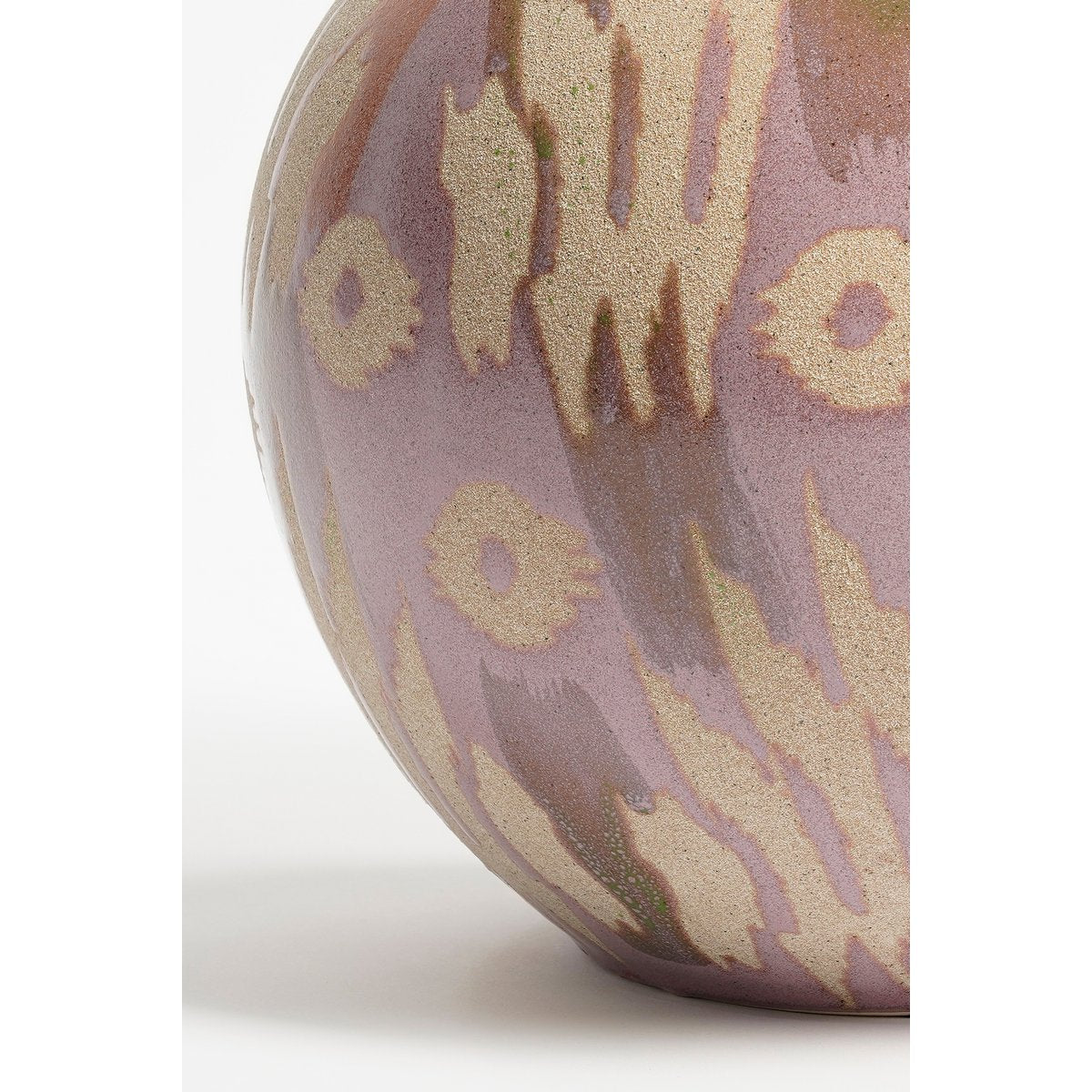 Javi Vase - H52 X Ø34 cm - Céramique - rose, beige