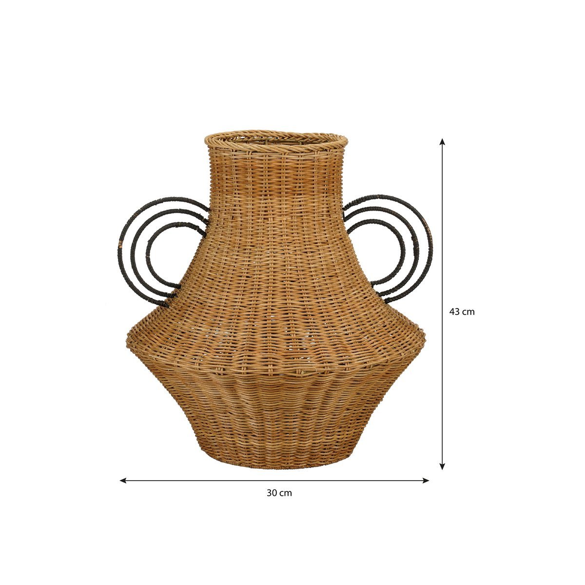 Vase de décoration de Fabiola - H43 X Ø30 cm - Roard - Brown