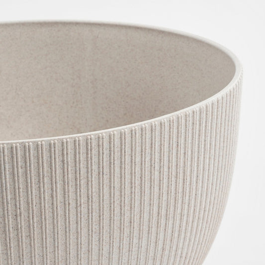 Pot de Fleurs sur Pieds Doppio - H21 x Ø40 cm - Polypropylène - FSC Mix - Blanc Cassé