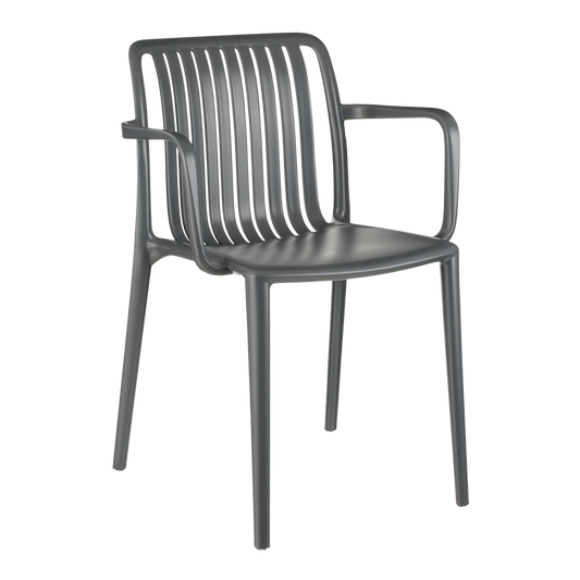 Chaise de jardin Paloma - Polypropylène - Gris