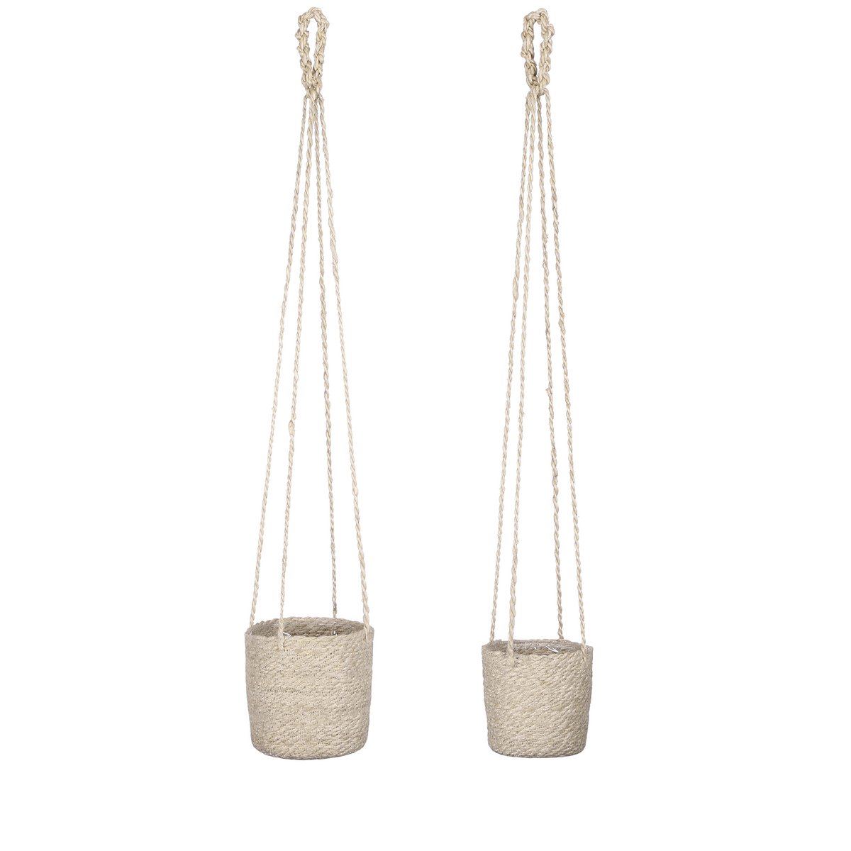 Panier à Plantes Atlantic - Lot de 2 - H16 x Ø16 cm - Crème