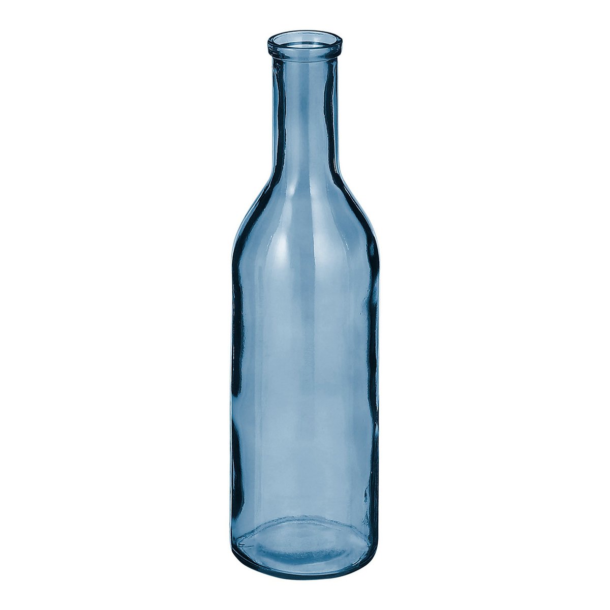 Vase Bouteille Rioja - H50 x Ø15 cm - Verre recyclé - Bleu Clair